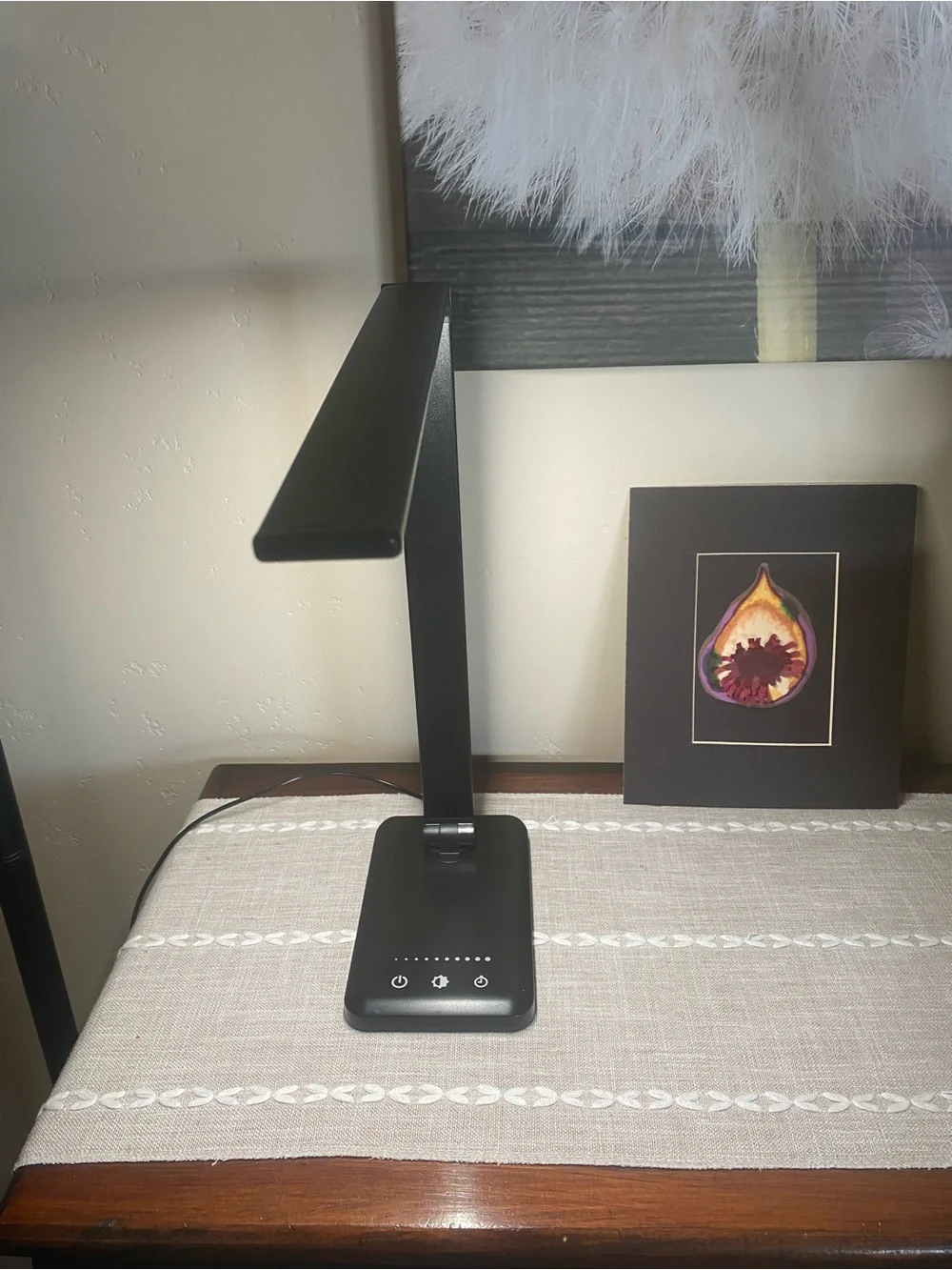 Black LED Desk Lamp - Modern Adjustable Task Light